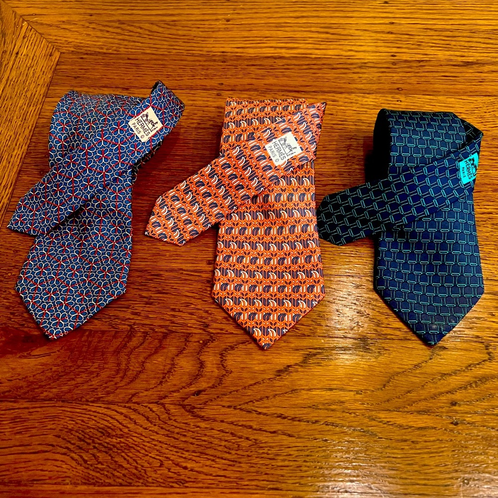 Authentic Hermes Ties!!